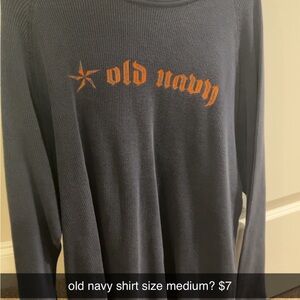 Old Navy Blue Long Sleeve Shirt
